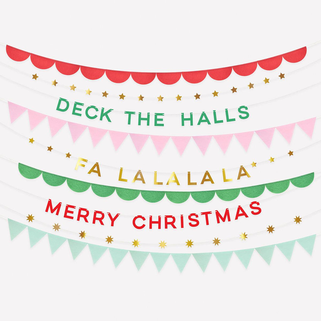 Christmas Party Garland Set Bunting Christmas Party Garland Set