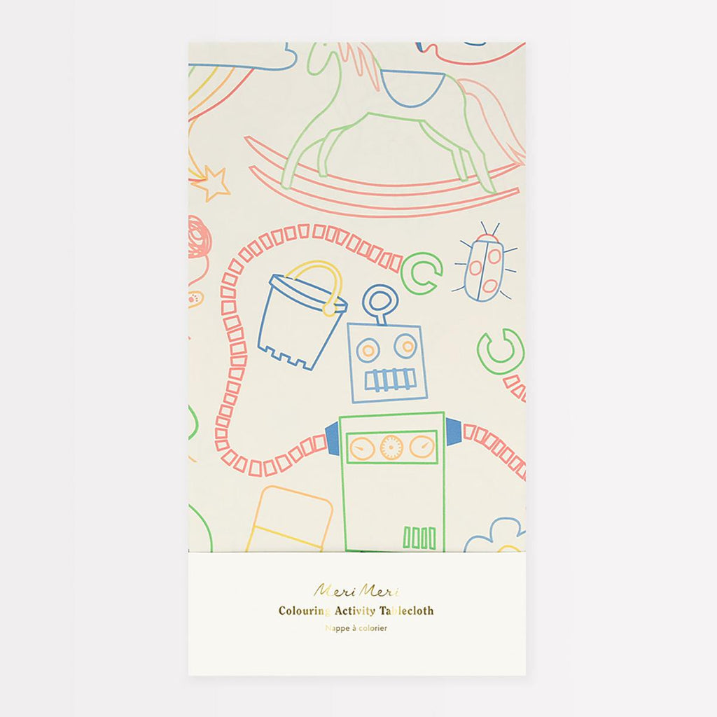 Colour In Activity Party Tablecloth | Meri Meri Tableware Colour In Activity Party Tablecloth