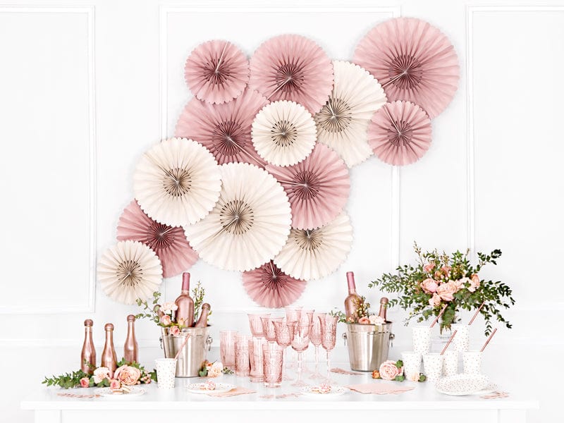 Coterie Party Supplies - Pale Pink Party Fans Party Supplies Copy of Pale Pink Party Fans