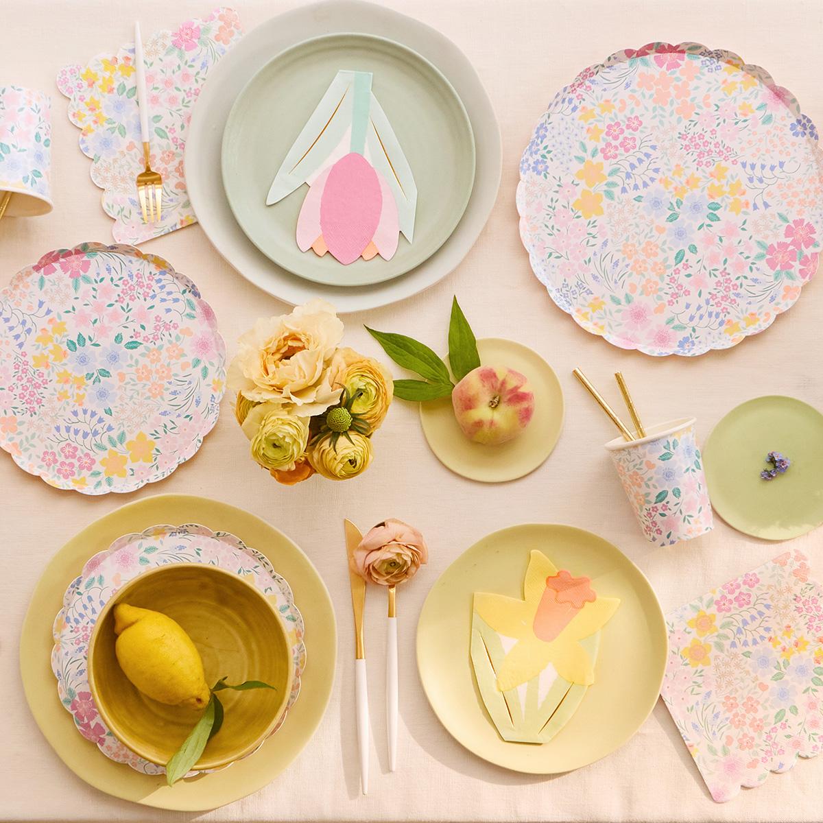 Cottage Garden Dinner Party Plates x 8 | Meri Meri party plates Cottage Garden Dinner Party Plates x 8