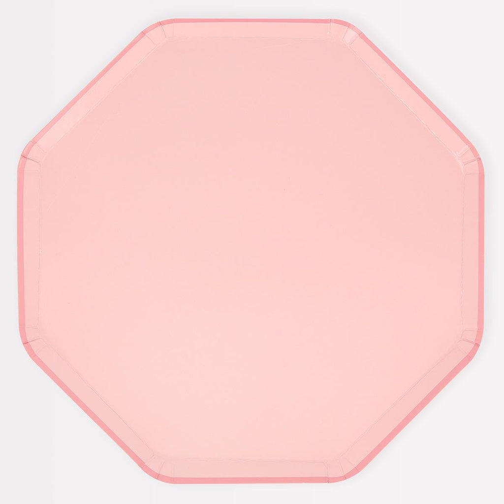 Cotton Candy Pink Dinner Party Plates x 8 | Meri Meri party plates Cotton Candy Pink Dinner Party Plates x 8