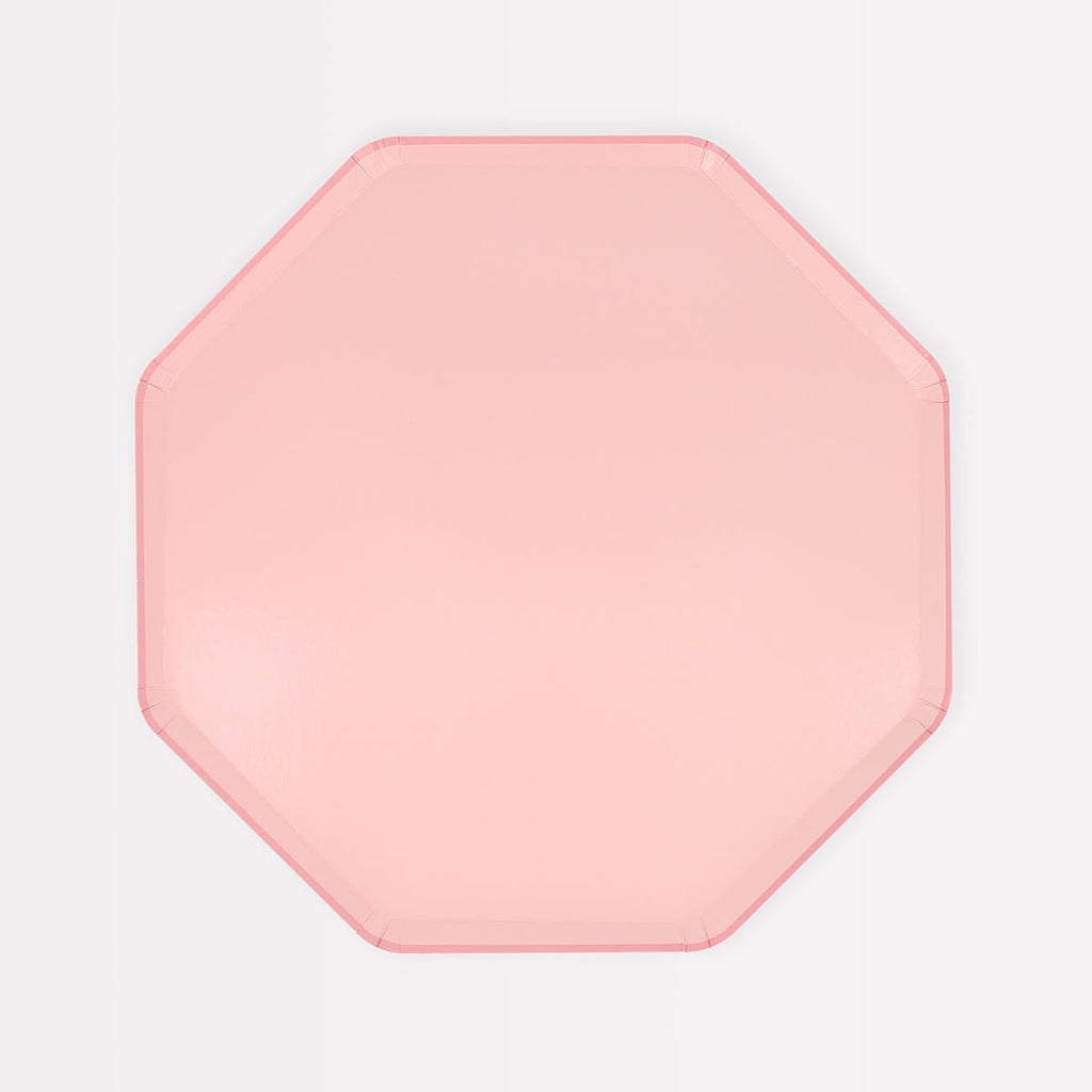 Cotton Candy Pink Side Party Plates x 8 | Meri Meri party plates Cotton Candy Pink Side Party Plates x 8