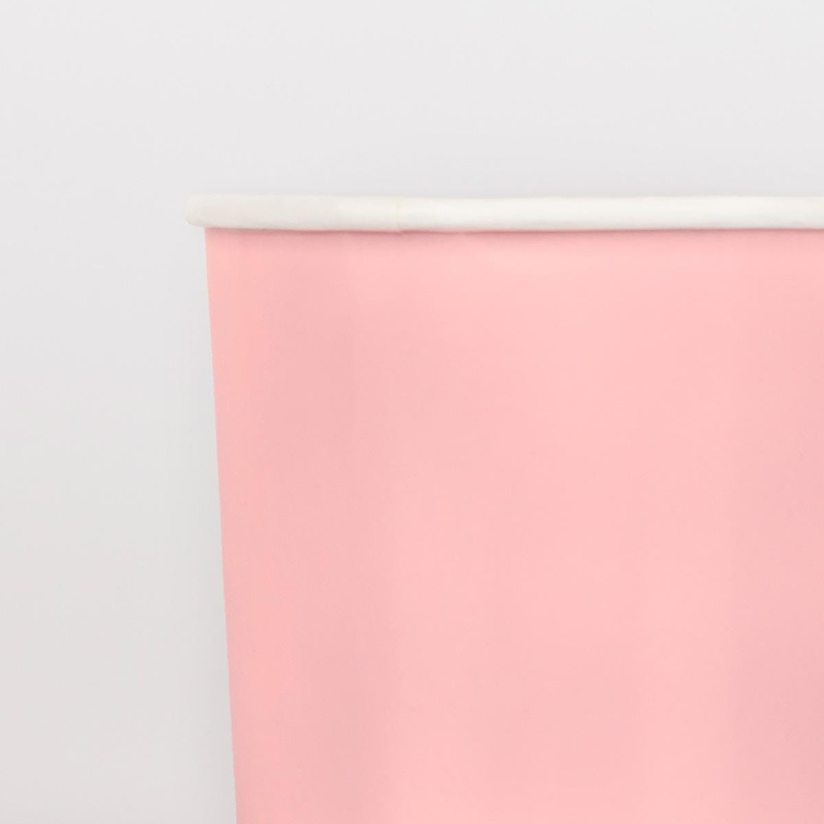 Cotton Candy Pink Tumbler Party Cups x 8 | Meri Meri party cups Cotton Candy Pink Tumbler Party Cups x 8