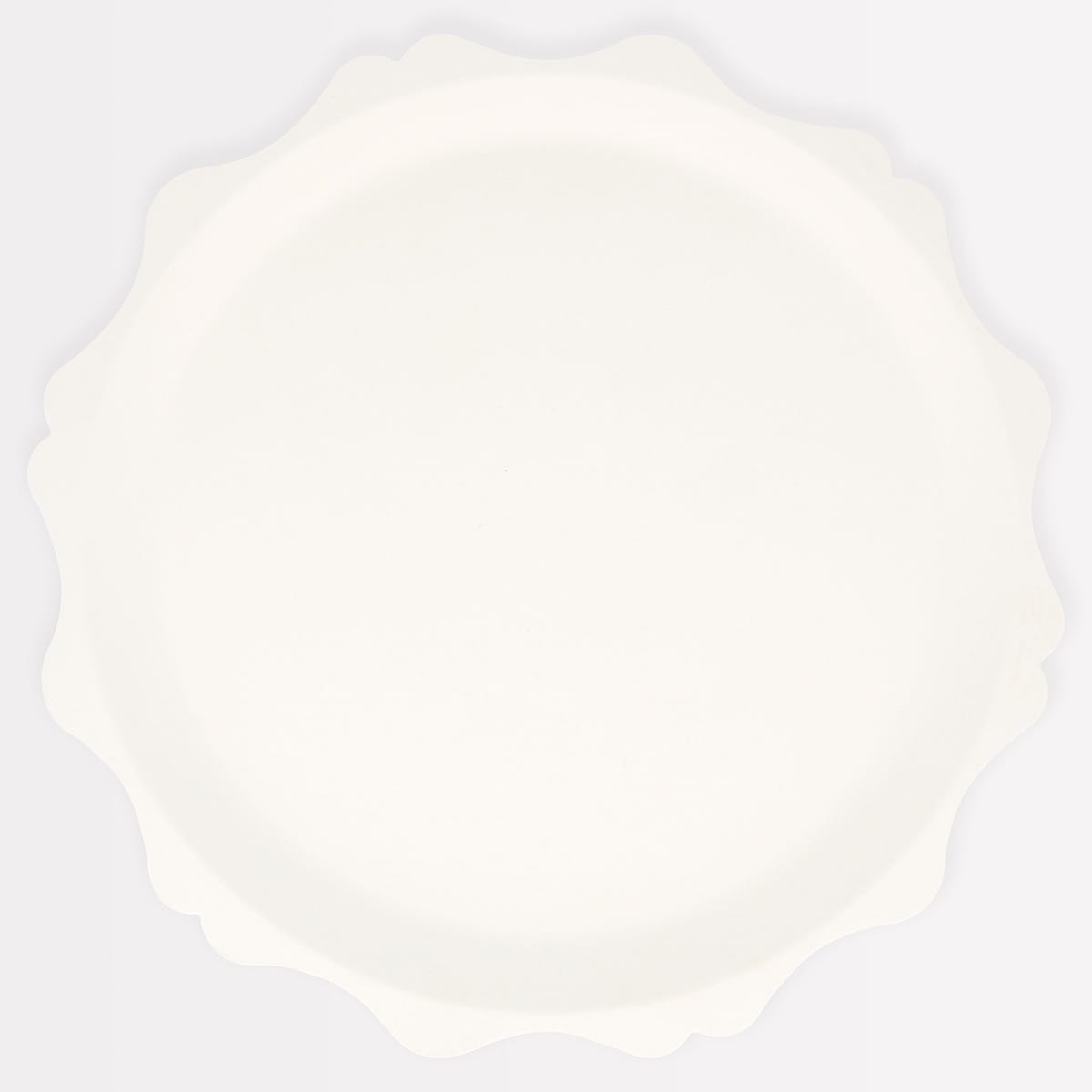 Cream Decorative Edge Compostable Dinner Party Plates x 8 | Meri Meri party plates Cream Decorative Edge Compostable Dinner Party Plates x 8