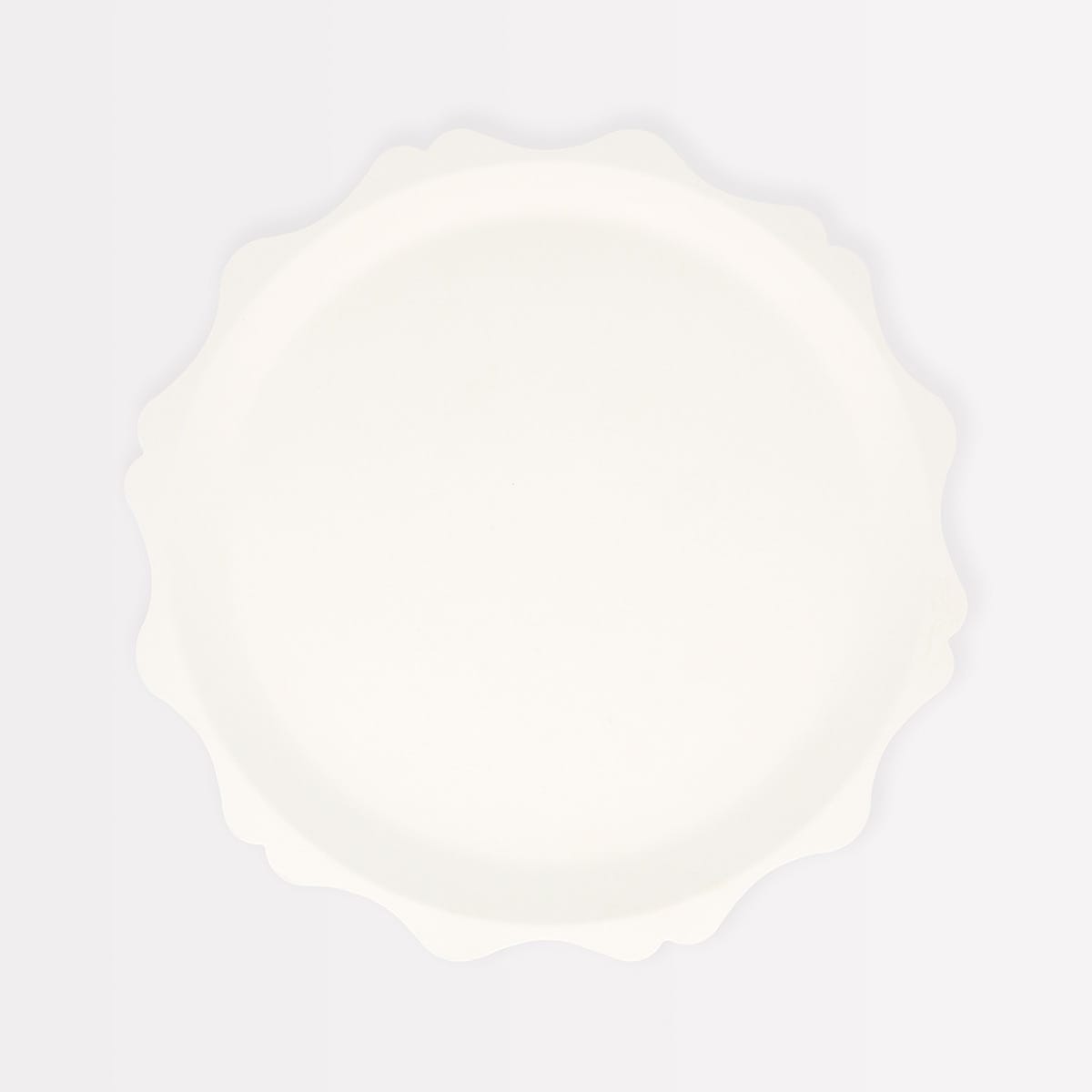 Cream Decorative Edge Compostable Side Party Plates x 8 | Meri Meri party plates Cream Decorative Edge Compostable Side Party Plates x 8