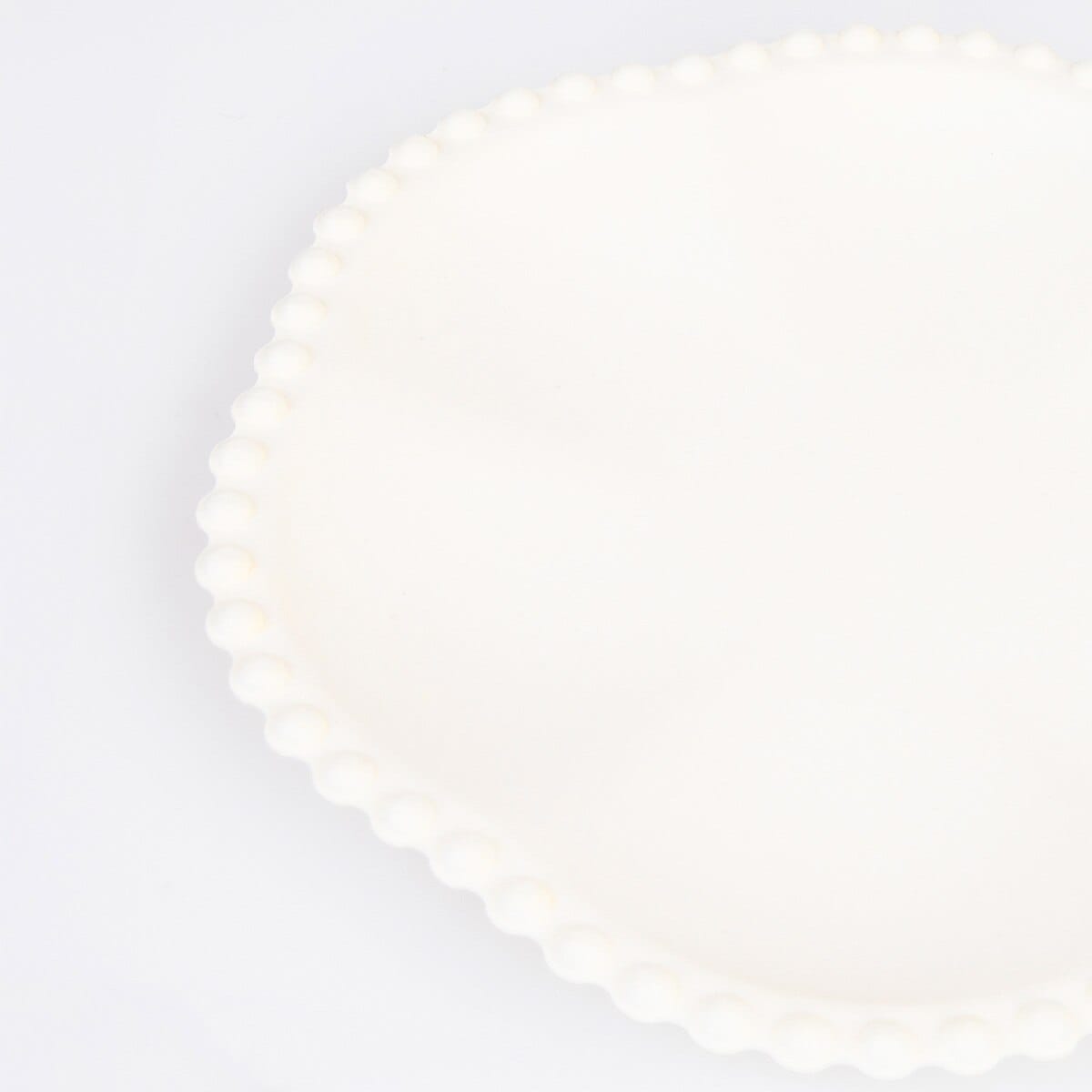 Cream Dot Edged Flower Compostable Side Party Plates x 8 | Meri Meri party plates Cream Dot Edged Flower Compostable Side Party Plates x 8