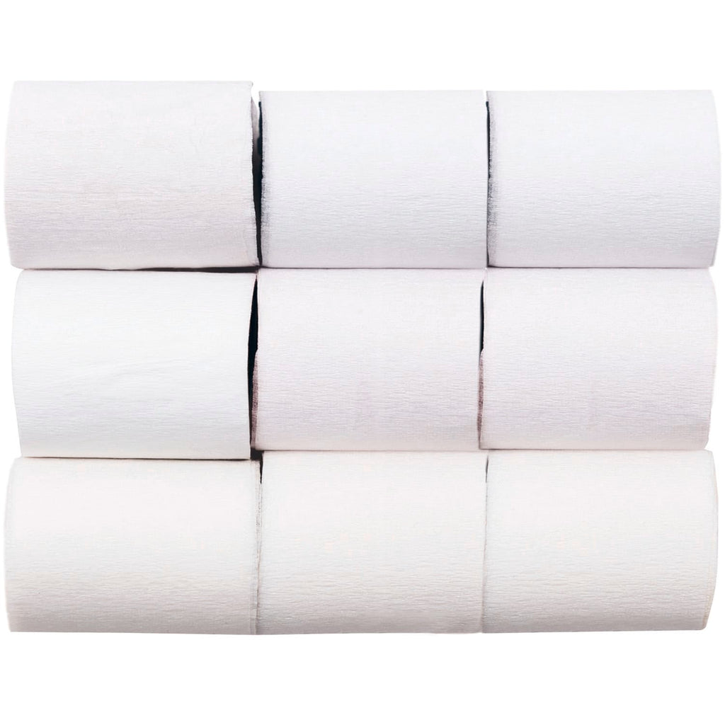 Crepe Paper Streamer Set - White streamers Crepe Paper Streamer Set - White