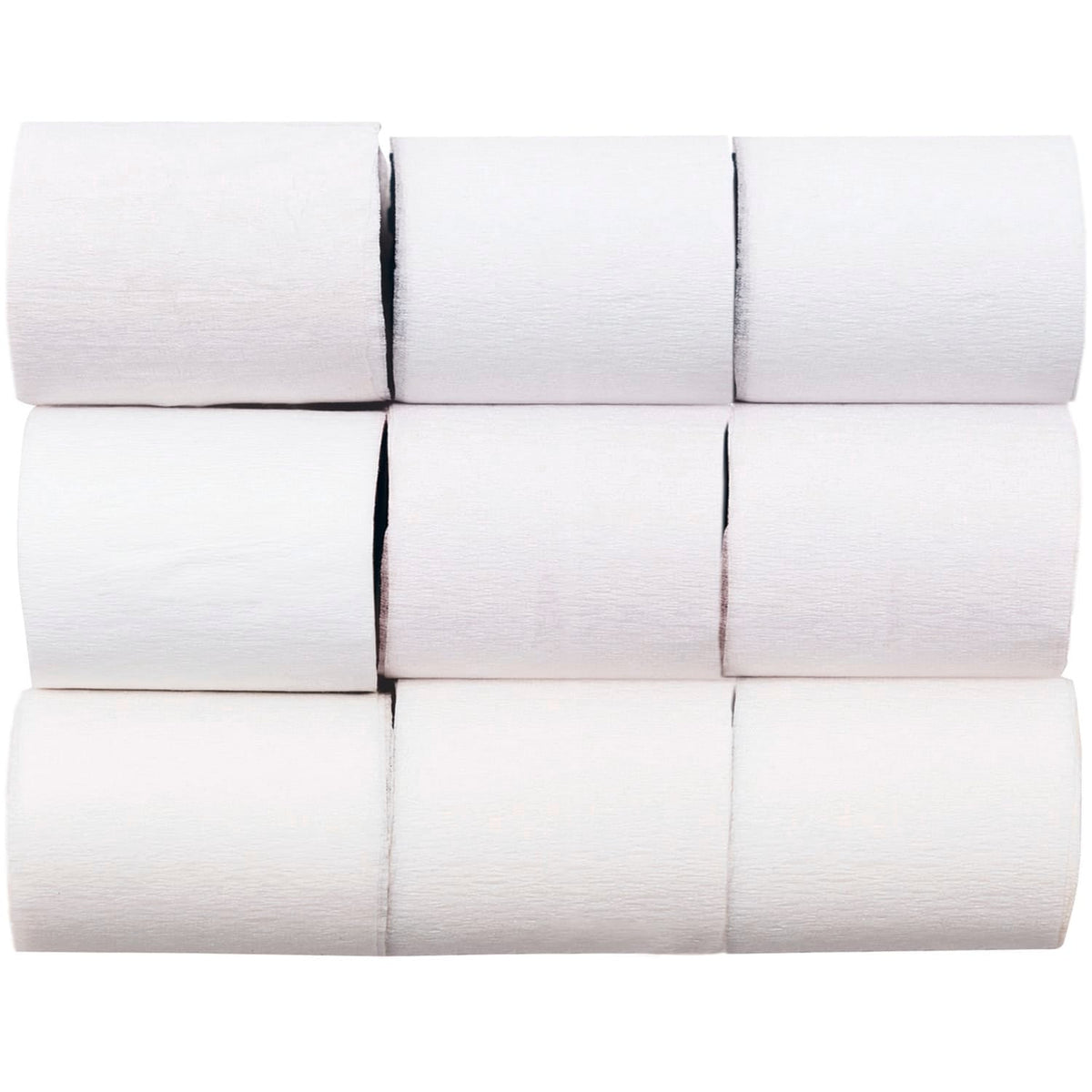 Crepe Paper Streamer Set - White streamers Crepe Paper Streamer Set - White