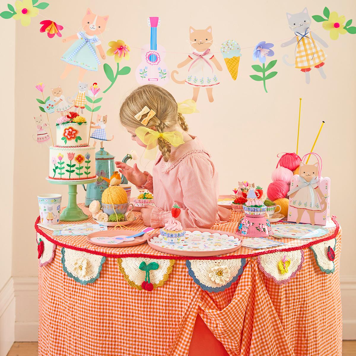 Crochet Scalloped Party Garland Bunting Crochet Scalloped Party Garland
