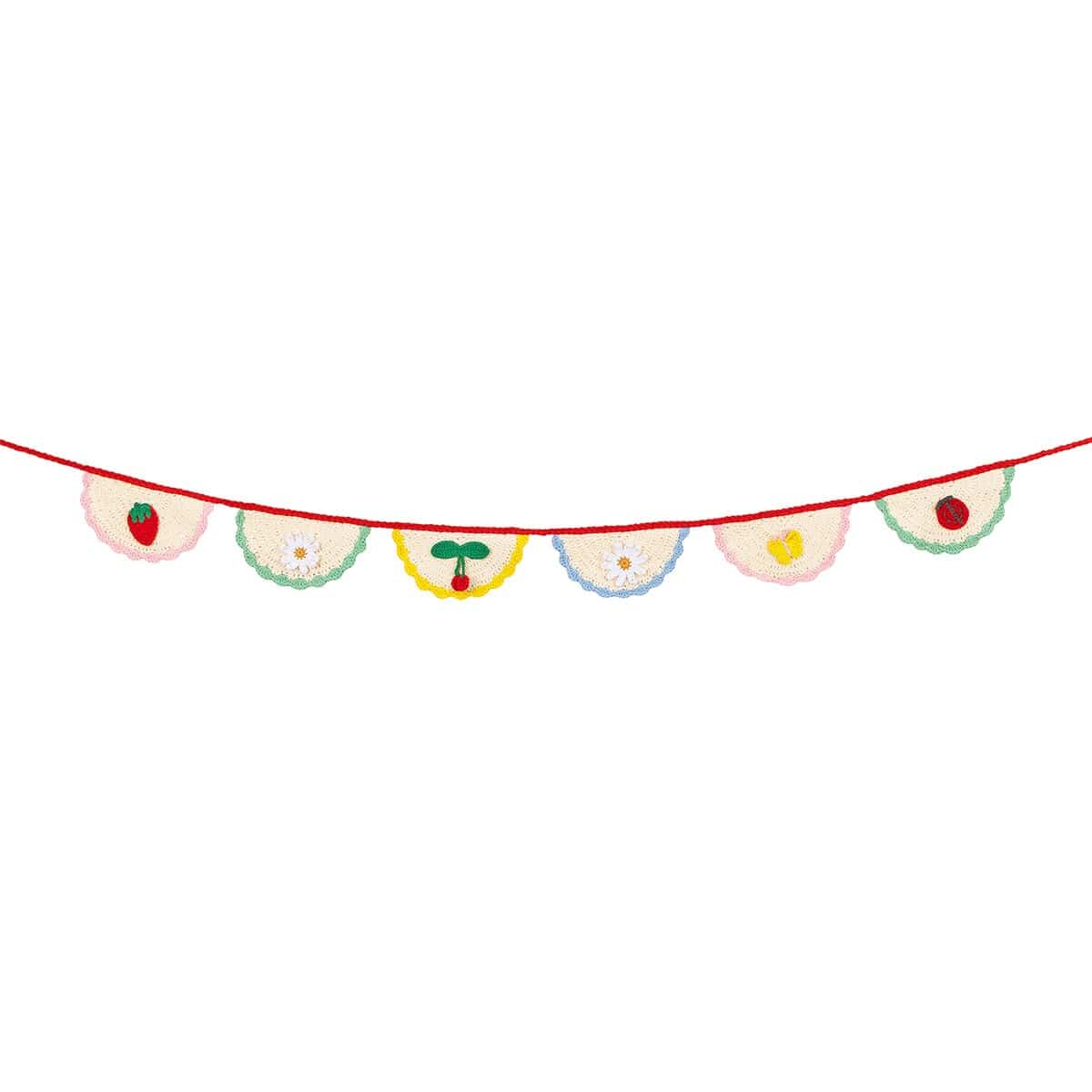 Crochet Scalloped Party Garland Bunting Crochet Scalloped Party Garland