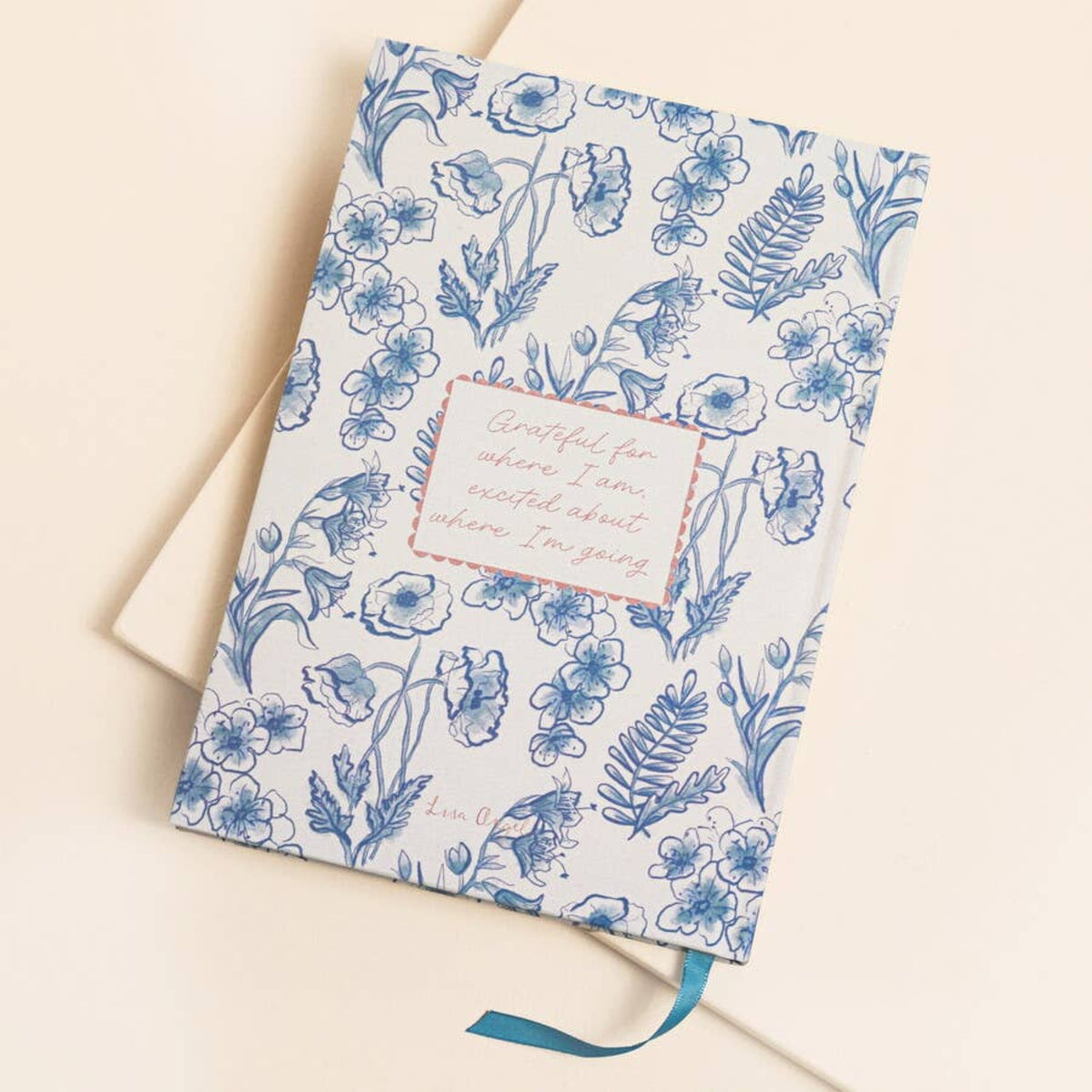 Blue Wildflower Daily Gratitude Journal