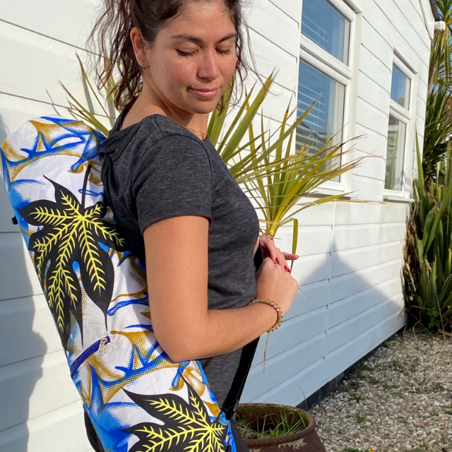 Handmade African Print Yoga Bag - Ravi Be