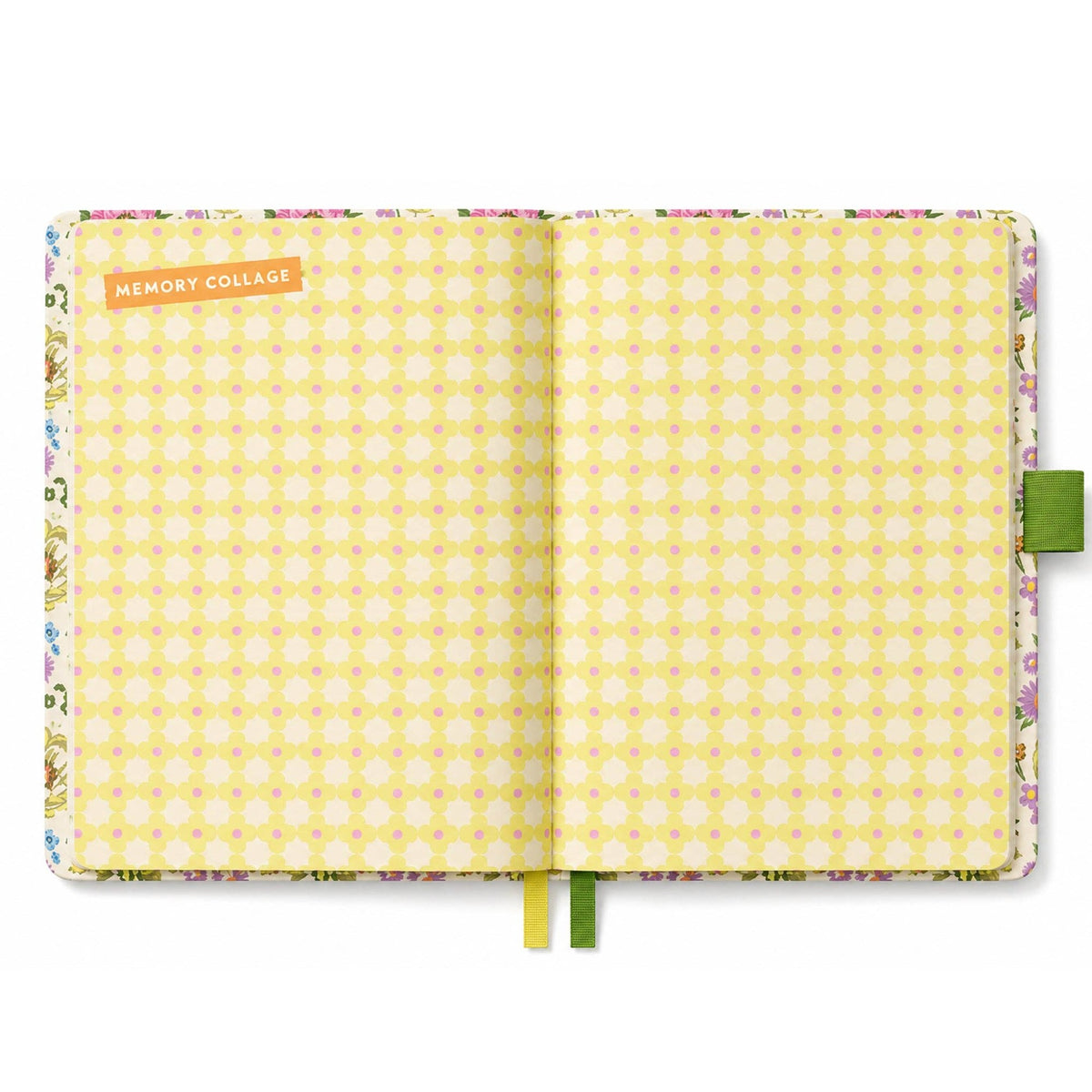 Raspberry Blossom Striped Journal
