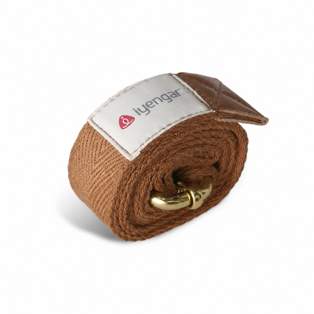 Cotton Yoga Strap with Double Metal Buckle