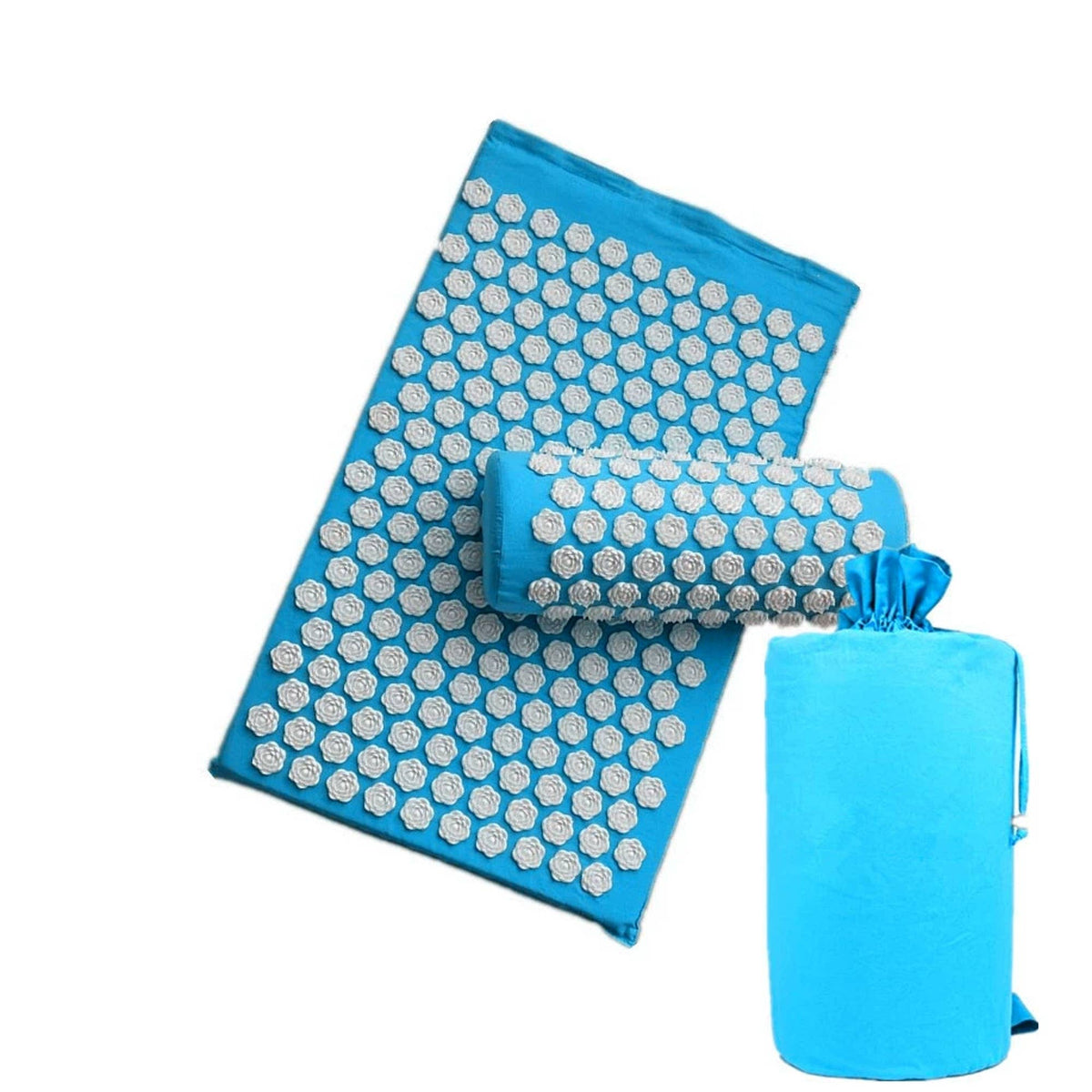 Acupressure Mat & Pillow Set with Carry Bag