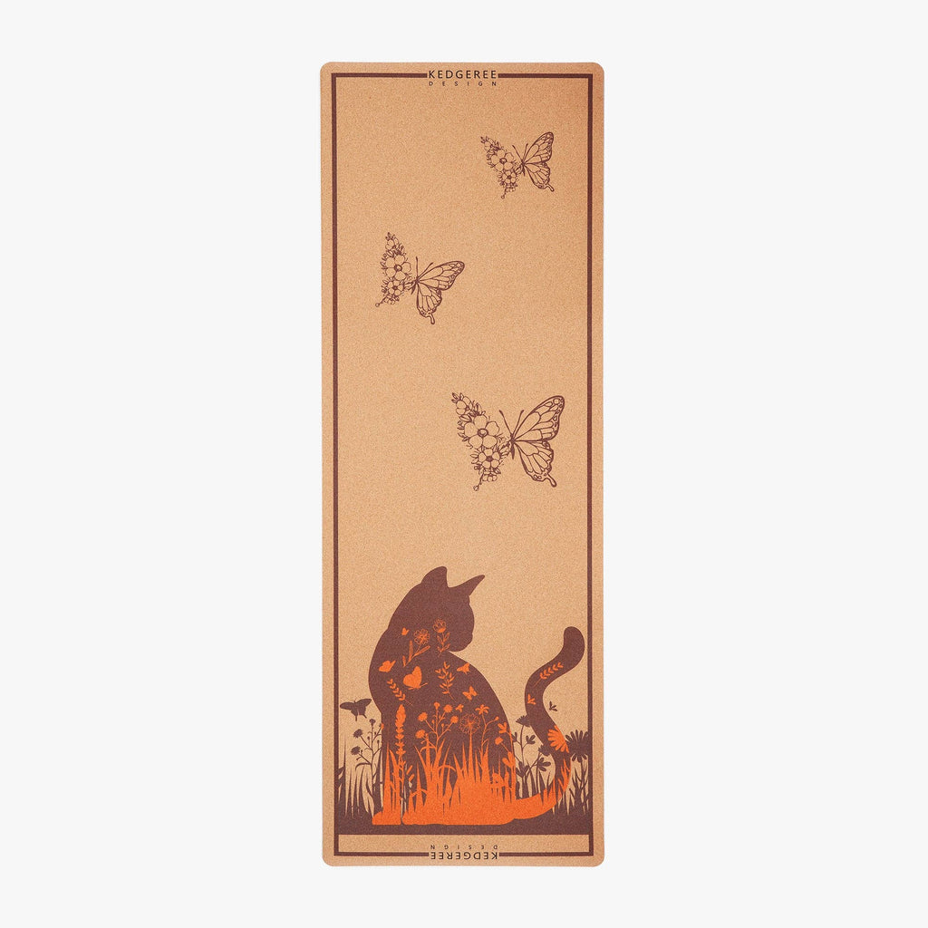 The Purr-Fect Cat Cork Yoga Mat