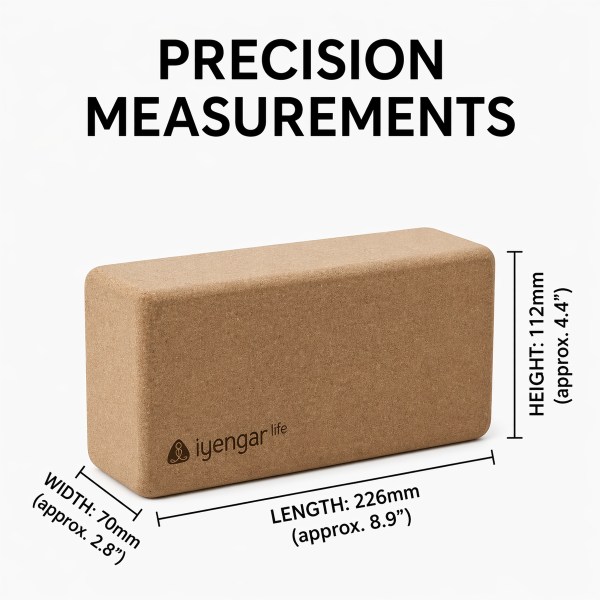 Iyengar Life Cork Yoga Block