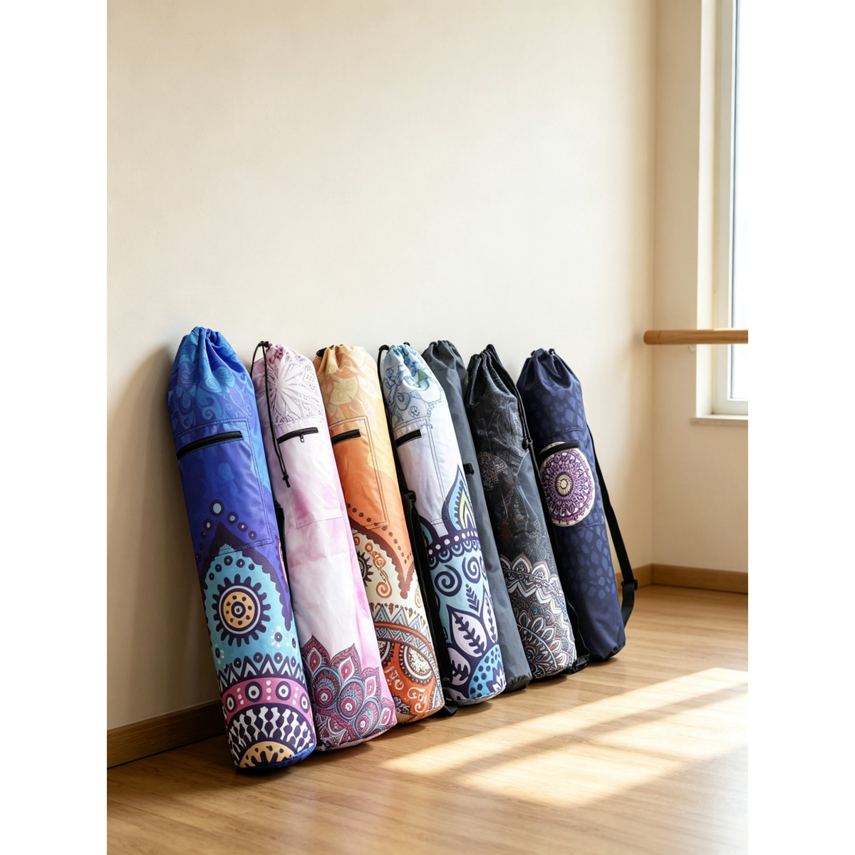 Waterproof Mandala Print Yoga Mat Bag