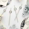 Disco Ball Paper Straws x 16 - Disco Party Supplies Drinking Straws & Stirrers Disco Ball Paper Straws x 16