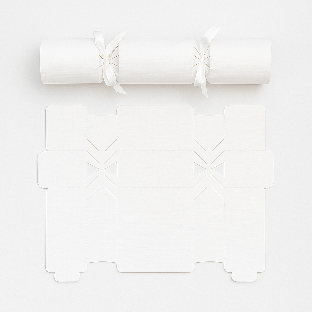 DIY Christmas Crackers Kit - Linen White x 12 christmas crackers DIY Christmas Crackers Kit - Linen White x 12