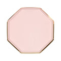 Dusky Pink Side Party Plates x 8 | Meri Meri party plates Dusky Pink Side Party Plates x 8