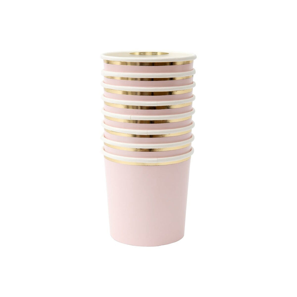 Dusky Pink Tumbler Party Cups x 8 | Meri Meri party cups Dusky Pink Tumbler Party Cups x 8