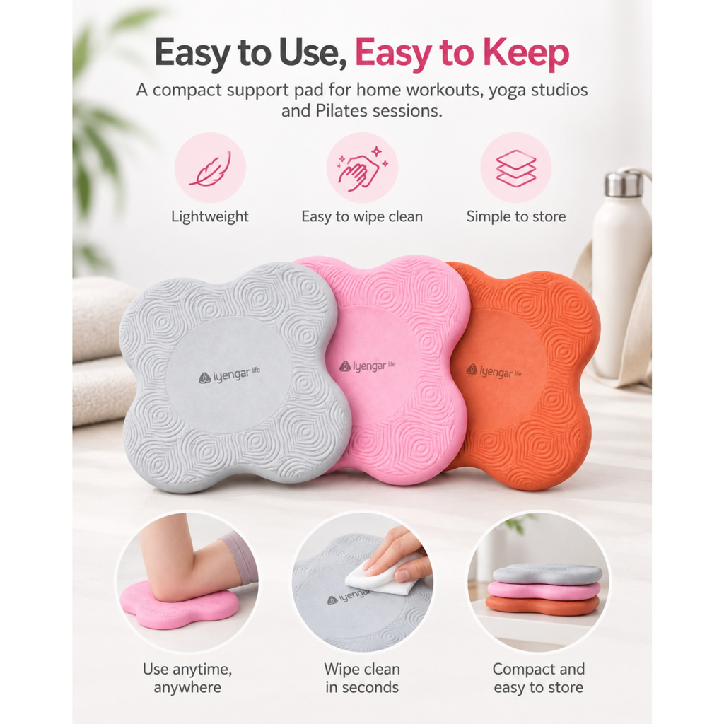 Yoga & Pilates Cushion Pad for Knees, Wrists & Elbows