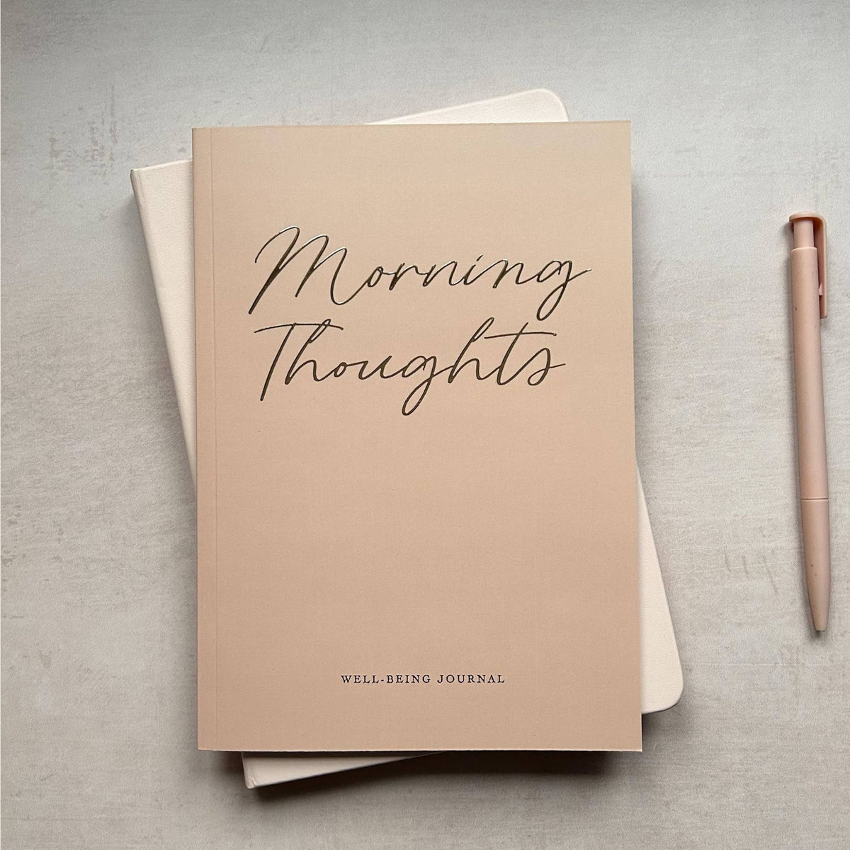 Morning Thoughts Well-Being Journal - Gold Foiled