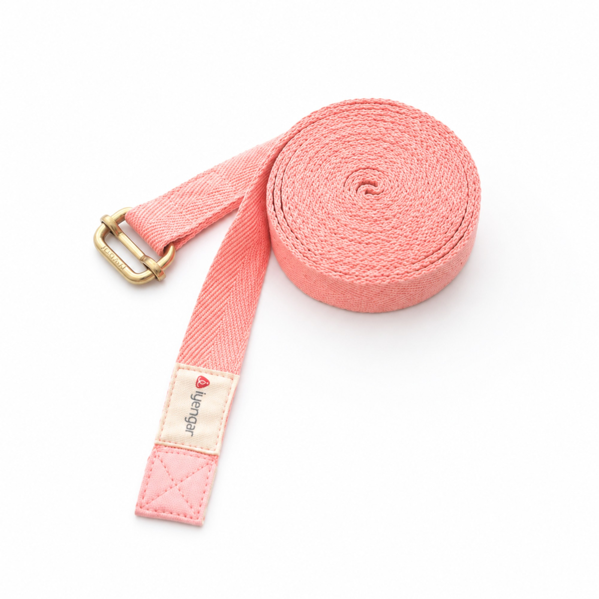 Cotton Yoga Strap with Double Metal Buckle