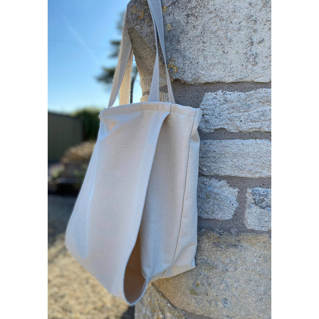 Handmade Organic Cotton Yoga Bag - Cream