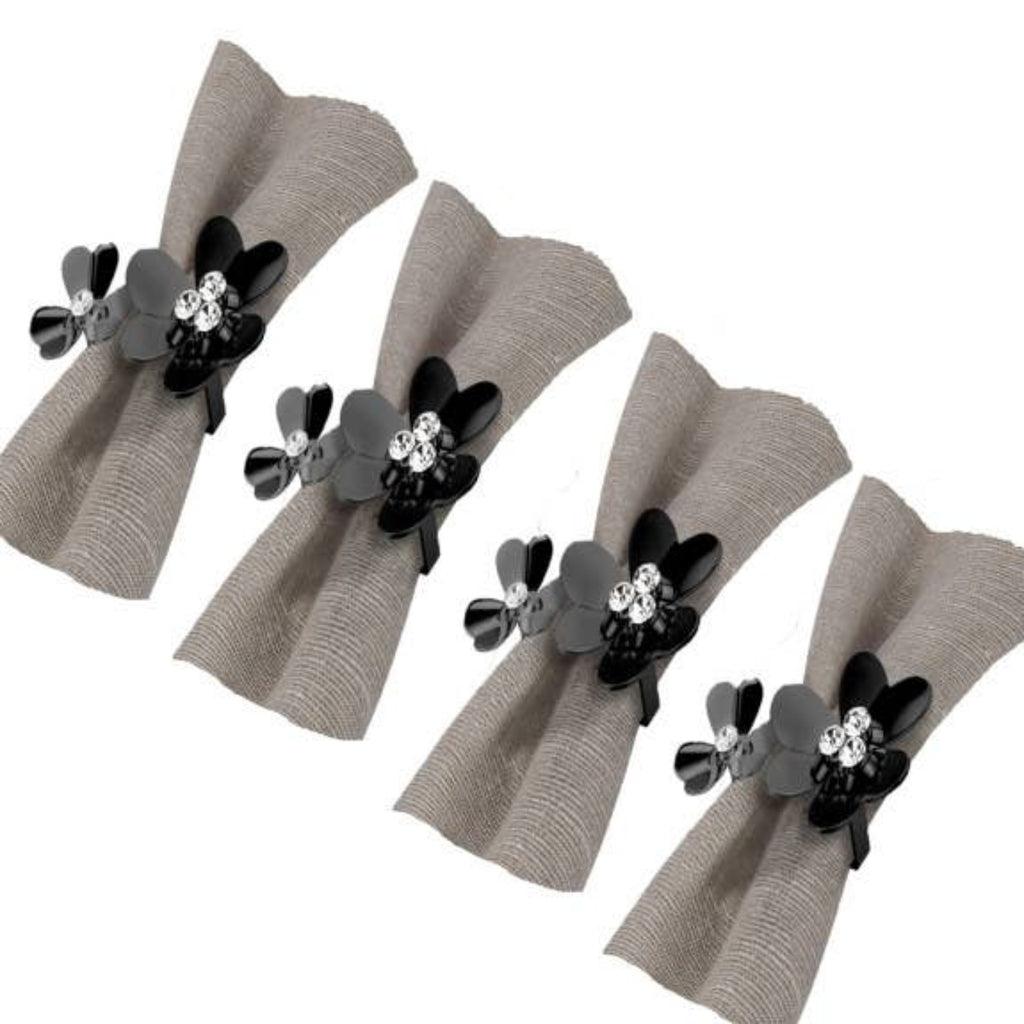 Bloom Napkin Rings - Set of 4