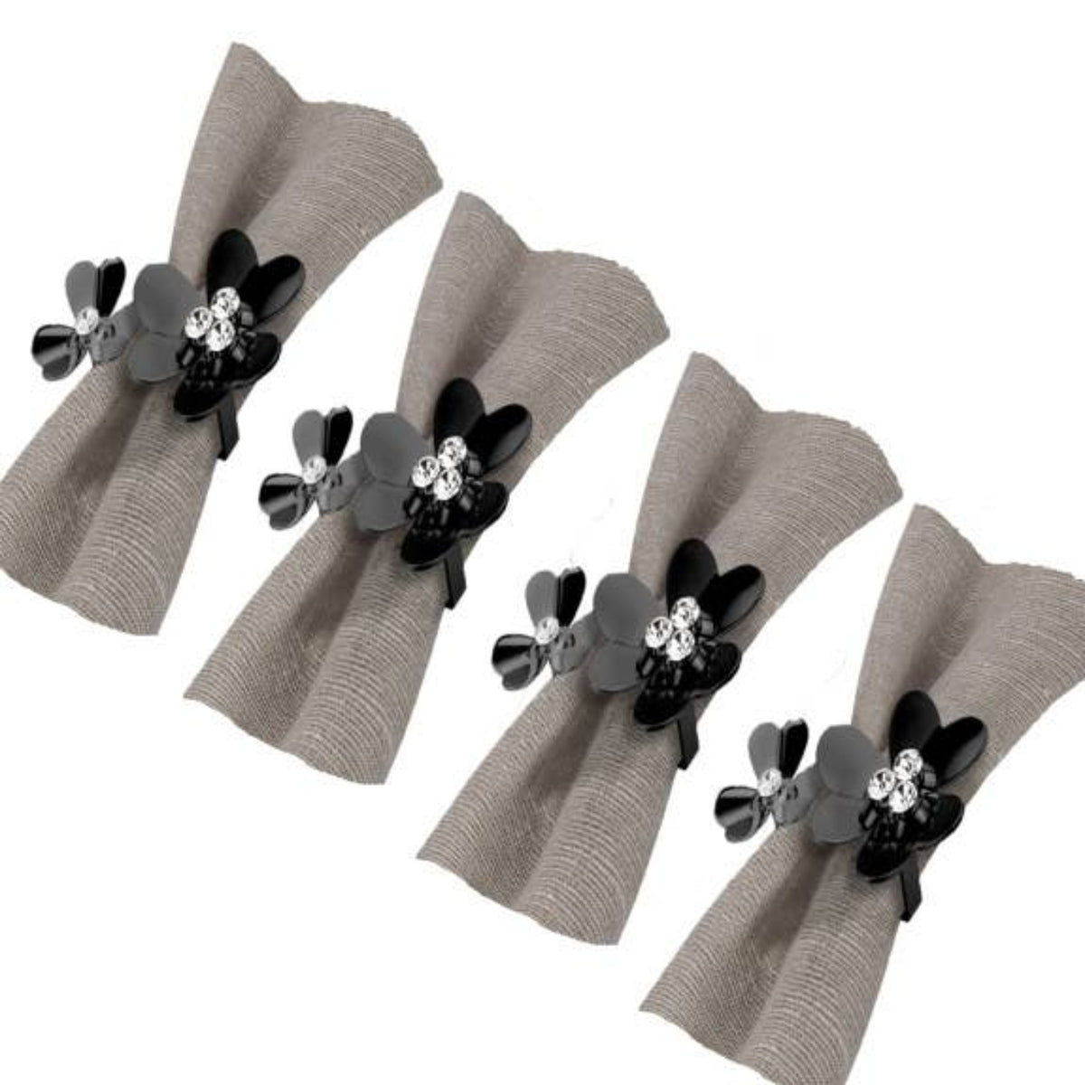 Bloom Napkin Rings - Set of 4