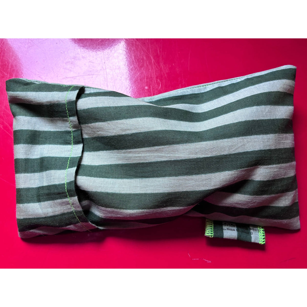 Lavender Eye Pillow - Green Stripe