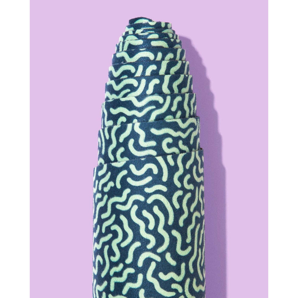 Whirly Patterned Travel Yoga Mat