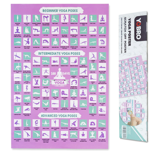 100 Days of Yoga Challenge Poster