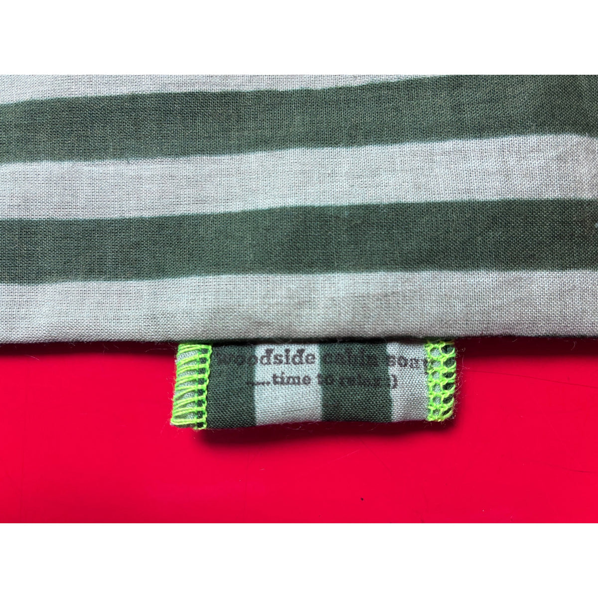 Lavender Eye Pillow - Green Stripe