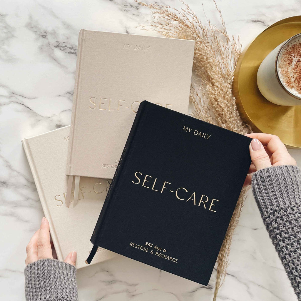 My Daily Self-Care Reflection & Gratitude Journal - Almond
