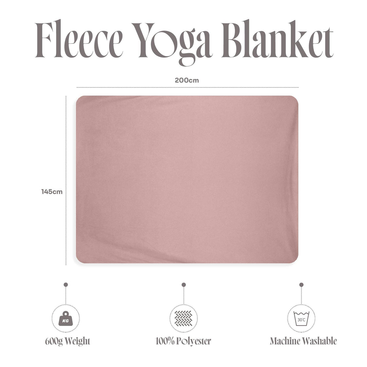 Myga Ultra-Soft Fleece Yoga Blanket