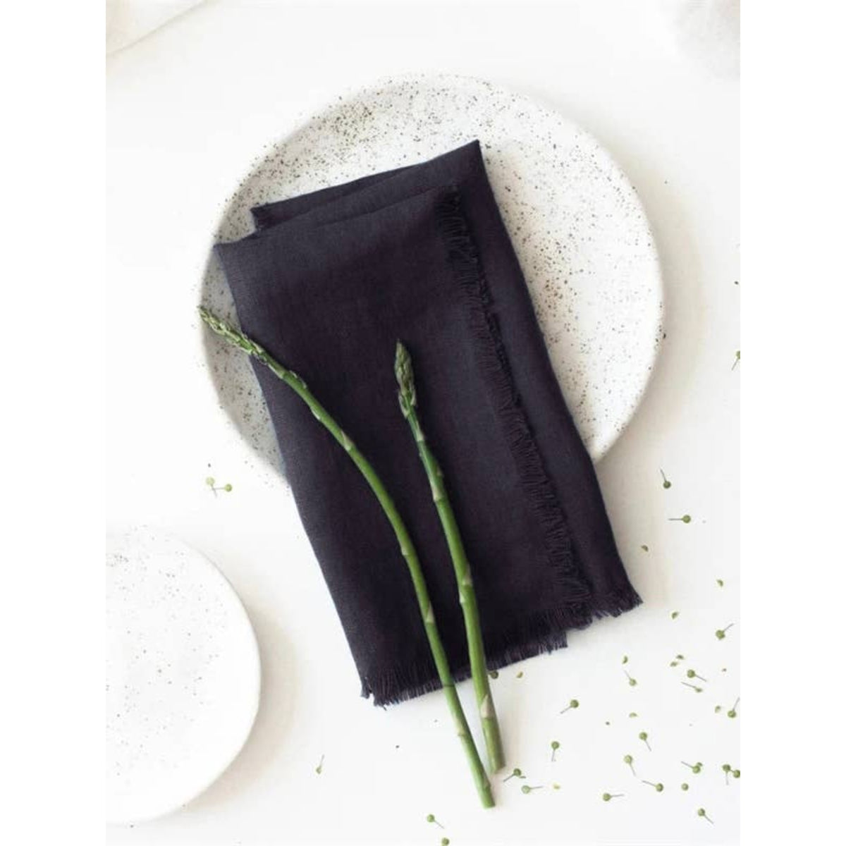 Washed Linen Frayed Edge Napkin & Placemat - 11 / 32 x 44 cm