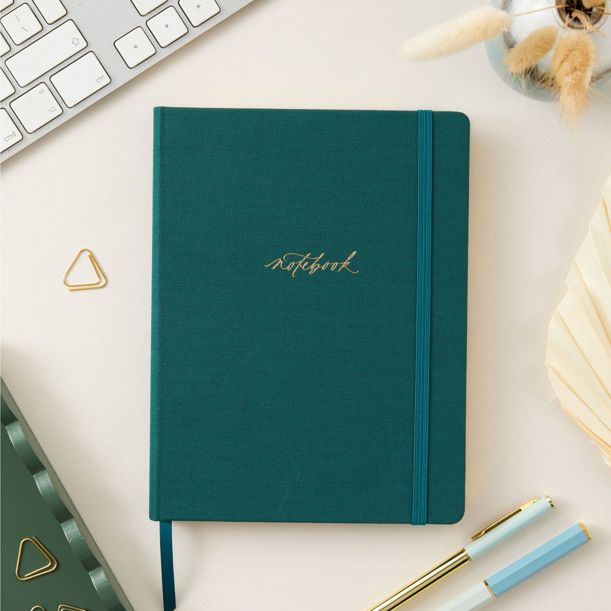 Luxury Cloth Notebook - Juniper Green