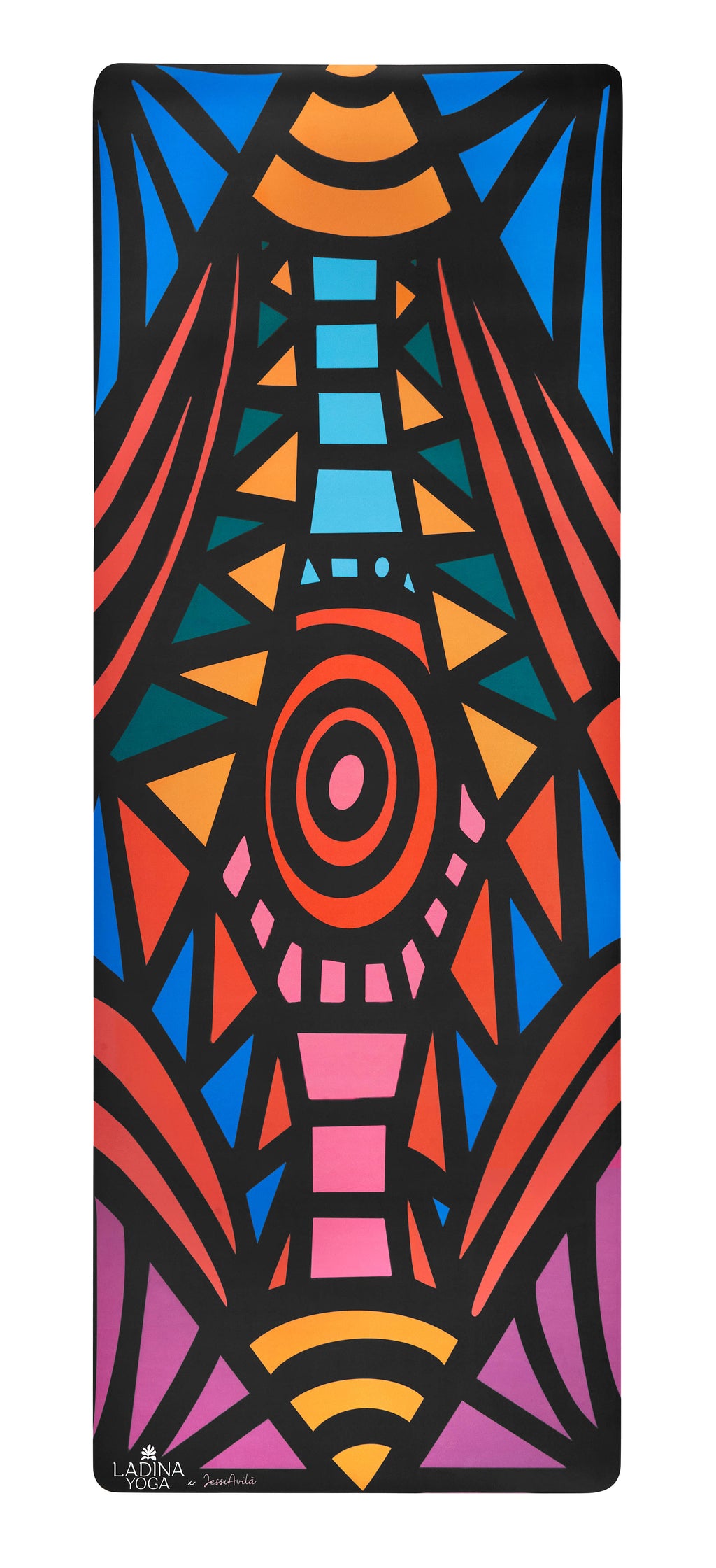 Striped Colourful Sustainable Yoga Mat - Courbe D'Energy