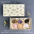 East of India Grief & Loss Large Matchbox Crystal Set crystal East of India Grief & Loss Large Matchbox Crystal Set