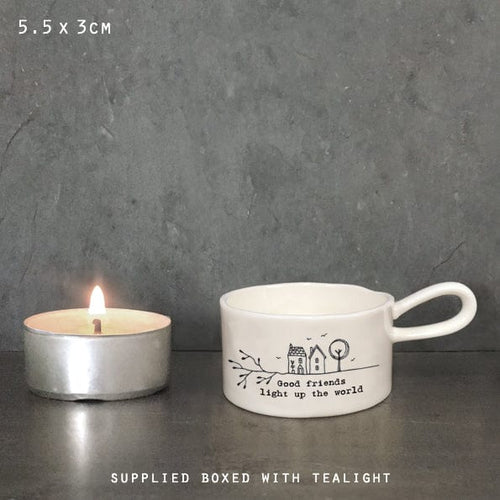 East of India Handled Candle Holder - Good Friends gift East of India Handled Candle Holder - Good Friends