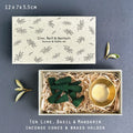 East of India Large Matchbox Cone Set - Lime, Basil & Mandarin incense East of India Large Matchbox Cone Set - Lime, Basil & Mandarin