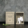 East of India Matchbox Porcelain Deer Ornament East of India Matchbox Porcelain Deer Ornament