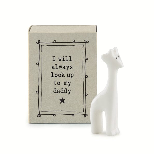 ornament East of India - Matchbox Porcelain Giraffe "Daddy" Ornament