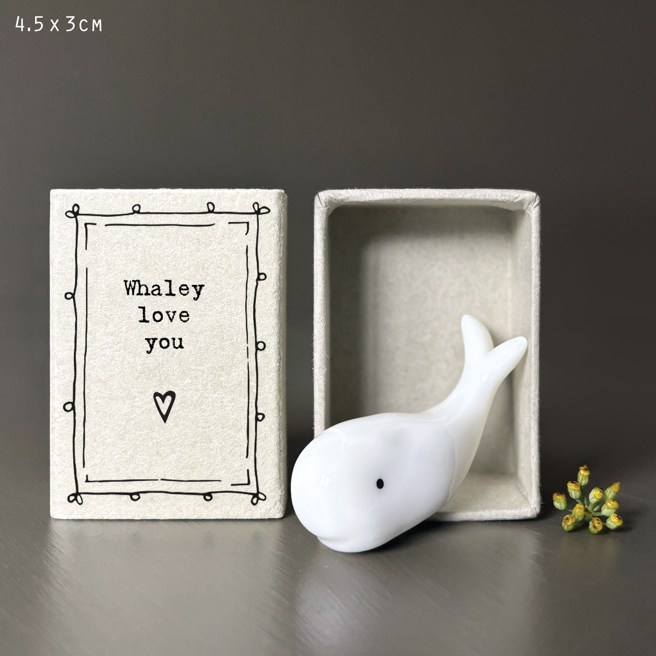East of India - Matchbox Whale Ornament gift East of India - Matchbox Whale Ornament