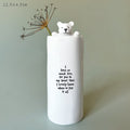 East of India Porcelain Bear Vase - So Much Love vase East of India Porcelain Bear Vase - So Much Love