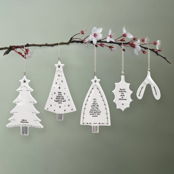 East of India Porcelain Christmas Tree - Merry Christmas ornament East of India Porcelain Christmas Tree - Merry Christmas