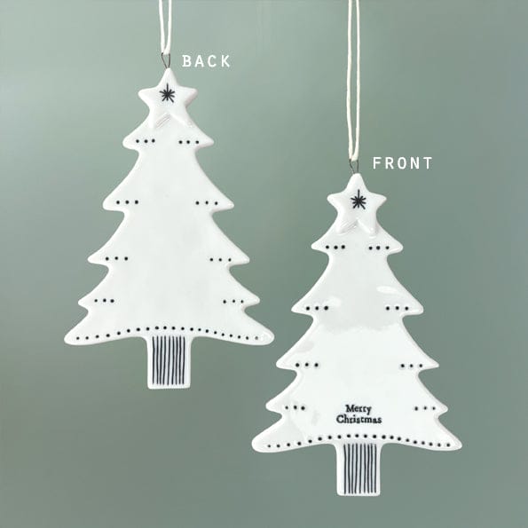 East of India Porcelain Christmas Tree - Merry Christmas ornament East of India Porcelain Christmas Tree - Merry Christmas